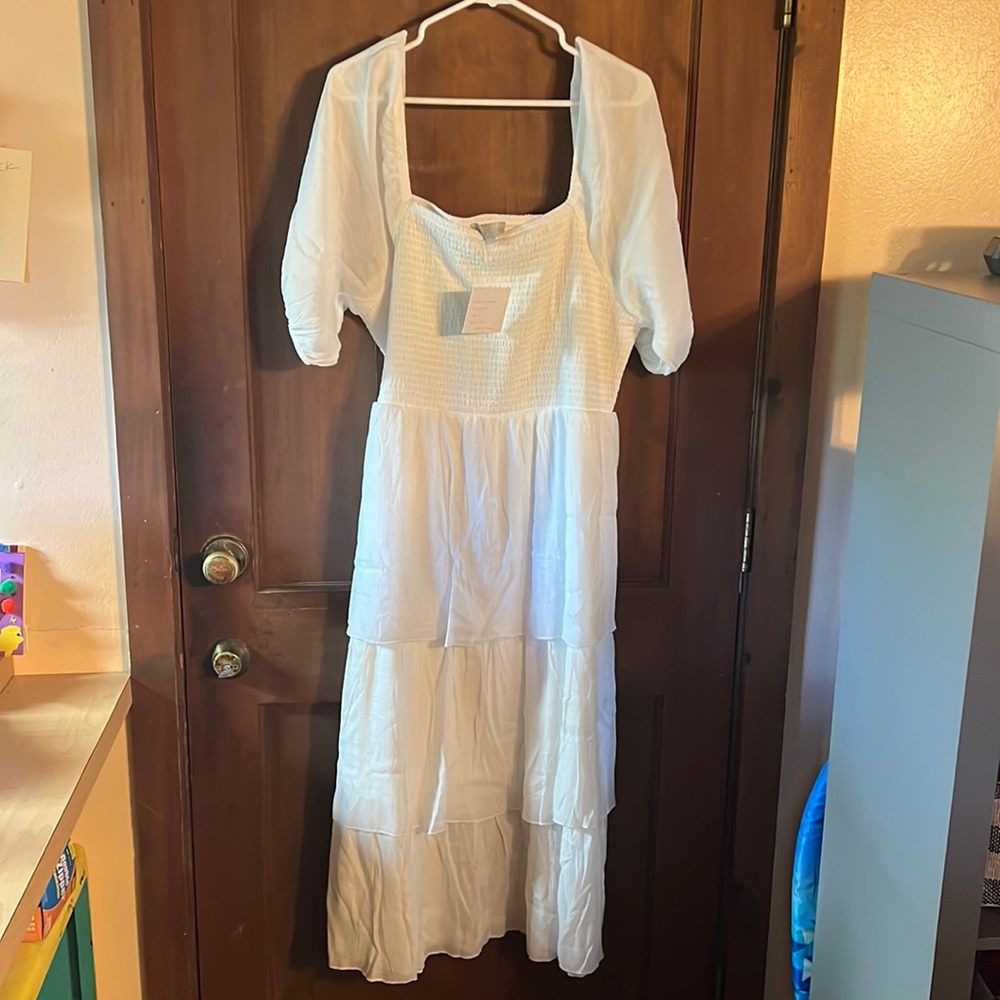 3X J GEE WHITE DRESS XXXL NWT